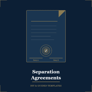 Instant Download $299 DIY Separation Agreement - Clear Path